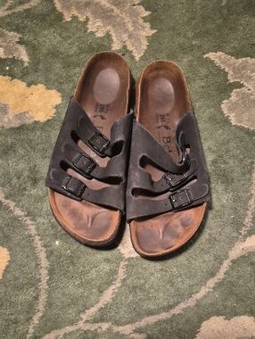 Birkenstock Black Triple-Buckle Sandals
